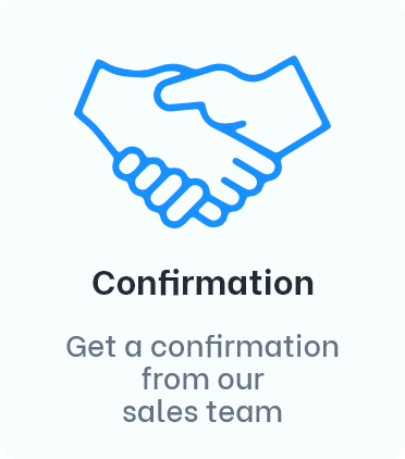 Retailer confirmation step icon